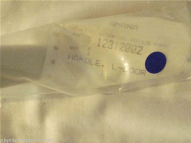 AMANA MAYTAG REFRIGERATOR 12312002 Handle, L-door (almond) NEW IN BOX AMANA MAYTAG REFRIGERATOR 12312002 Handle, L-door (almond) NEW IN BOX